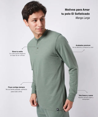 Henley El Sofisticado Manga Larga