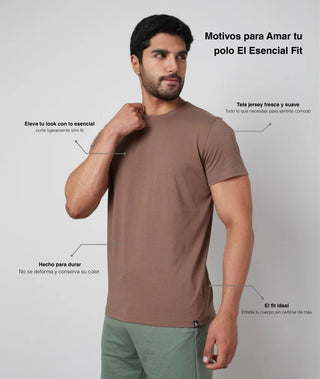 Polo Cuello Redondo El Esencial - Fit