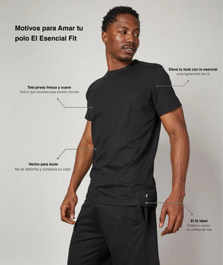 Polo Cuello Redondo El Esencial - Fit