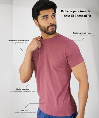 Polo Cuello Redondo El Esencial - Fit