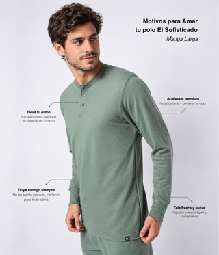 Henley El Sofisticado Manga Larga
