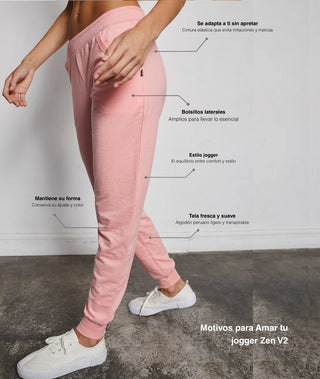 Pantalón Jogger Zen V2 – Coral