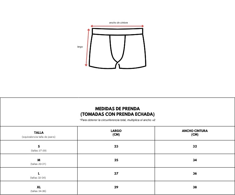 Guía de tallas